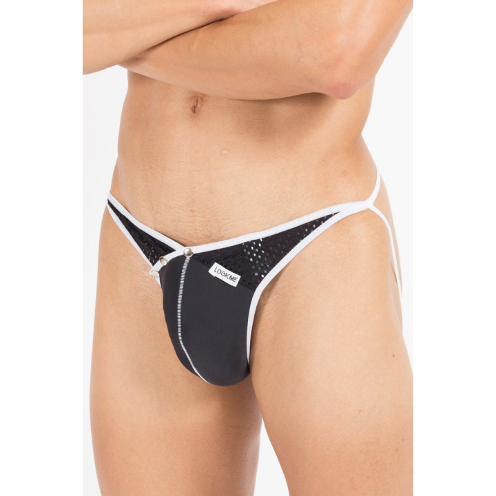 Schwarz/weißer Jock Mixing 43-27 von Look Me | Fesselliebe.de