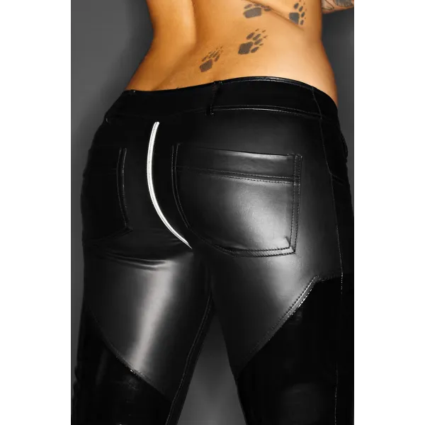 Schwarze Wetlook-Hose F115 von Noir Handmade ImMoral Kollektion | Fesselliebe.de