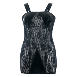 Schwarzes Wetlook Chemise SB/1005 Sexy Base Kollektion by Andalea | Fesselliebe.de