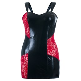 Schwarz/rotes Wetlook Chemise SB/1006 Sexy Base Kollektion by Andalea | Fesselliebe.de