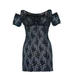Schwarzes Chemise SB/1007 Sexy Base Kollektion by Andalea | Fesselliebe.de