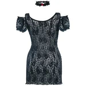 Schwarzes Chemise SB/1007 Sexy Base Kollektion by Andalea