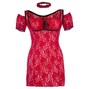 Rotes Chemise SB/1008 Sexy Base Kollektion by Andalea | Fesselliebe.de