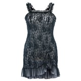Schwarzes Chemise SB/1009 Sexy Base Kollektion by Andalea | Fesselliebe.de