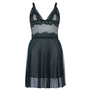 Schwarzes Chemise SB/1010 Sexy Base Kollektion by Andalea