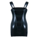 Schwarzes Chemise SB/1014 Sexy Base Kollektion by Andalea | Fesselliebe.de