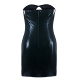 Schwarzes Chemise SB/1018 Sexy Base Kollektion by Andalea | Fesselliebe.de