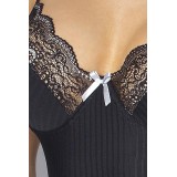Schwarzes Straphemd Edith von Passion Plus Size | Fesselliebe.de