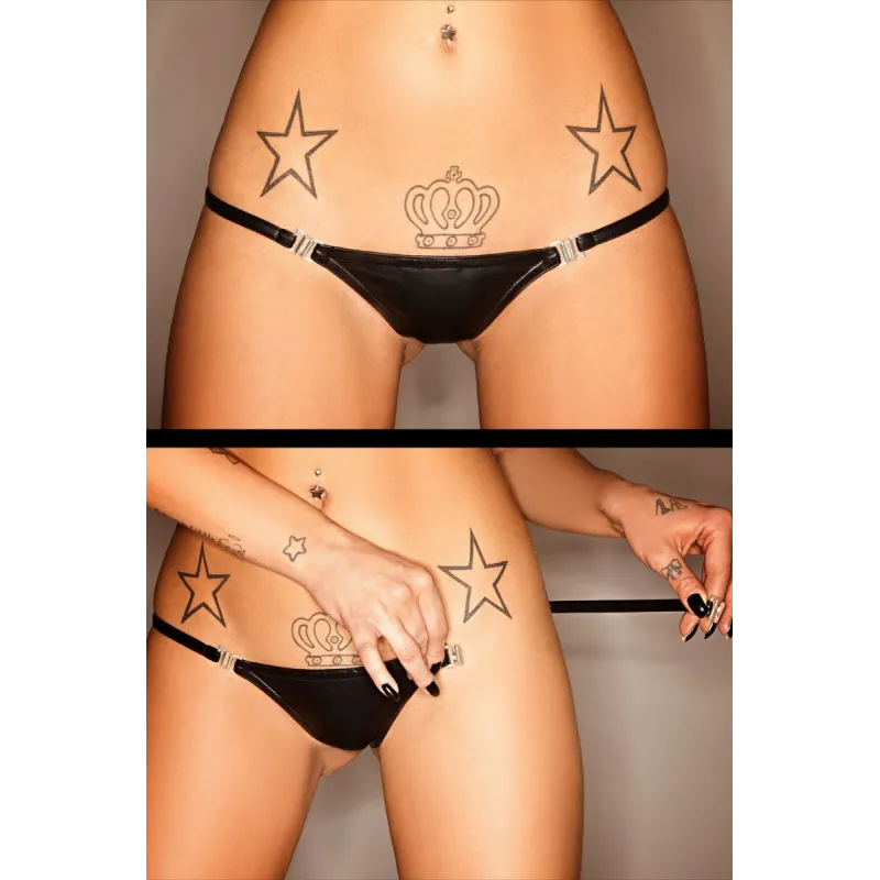 Schwarzer String P005 von Noir Handmade | Fesselliebe.de