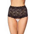 Schwarzer Perlen-Slip Natal von 7-Heaven