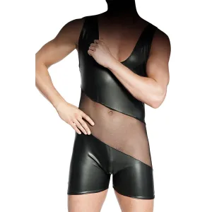 Schwarzes Herren-Body Damien von MeSeduce | Fesselliebe.de