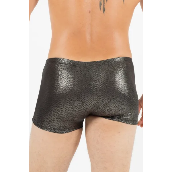 Silberner Herren-Boxer Reptile 60-67 von Look Me | Fesselliebe.de