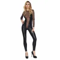 Schwarzes Wetlook Catsuit Molina von 7-Heaven