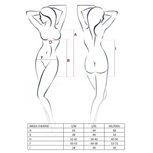 Schwarzes Chemise Brida von Passion