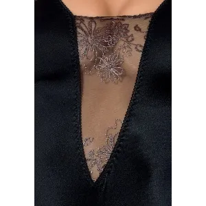 Schwarzer Body Brida von Passion