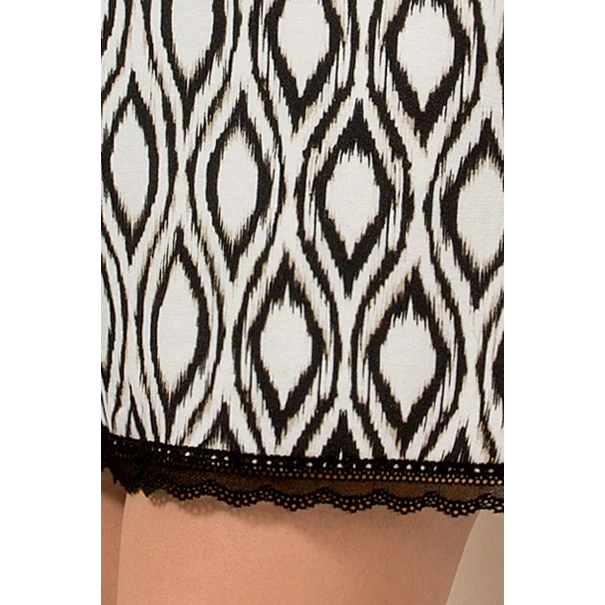 Schwarz/ecru Nachthemd PY062 | Fesselliebe.de