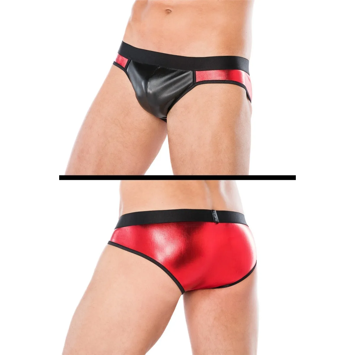 Rot/schwarzer Slip MC/9064 von Andalea | Fesselliebe.de