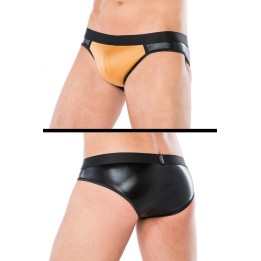 Slip schwarz/gelb MC/9066 von Andalea | Fesselliebe.de