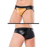 Slip schwarz/gelb MC/9066 von Andalea | Fesselliebe.de