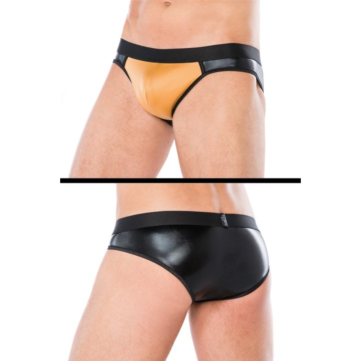 Slip schwarz/gelb MC/9066 von Andalea | Fesselliebe.de