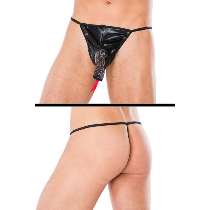 Schwarz/grauer String MC/9094 von Andalea | Fesselliebe.de