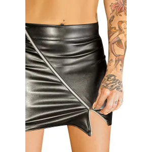 Schwarzer Minirock F126 von Noir Handmade Diva Collection