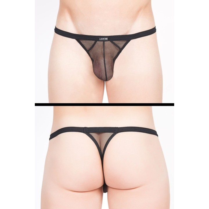 Schwarzer String Malibu 2 92-57 von Look Me | Fesselliebe.de