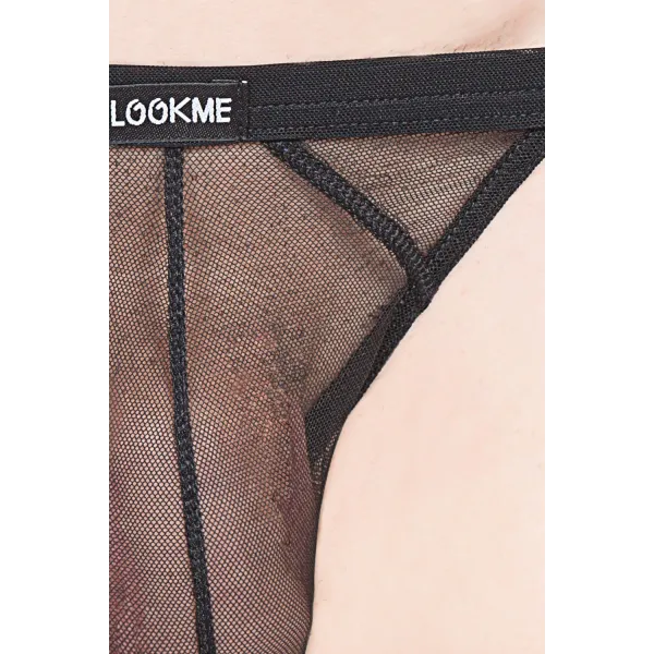 Schwarzer String Malibu 2 92-57 von Look Me | Fesselliebe.de