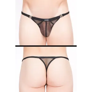 Schwarzer Stripper String Malibu 2 92-58 von Look Me | Fesselliebe.de