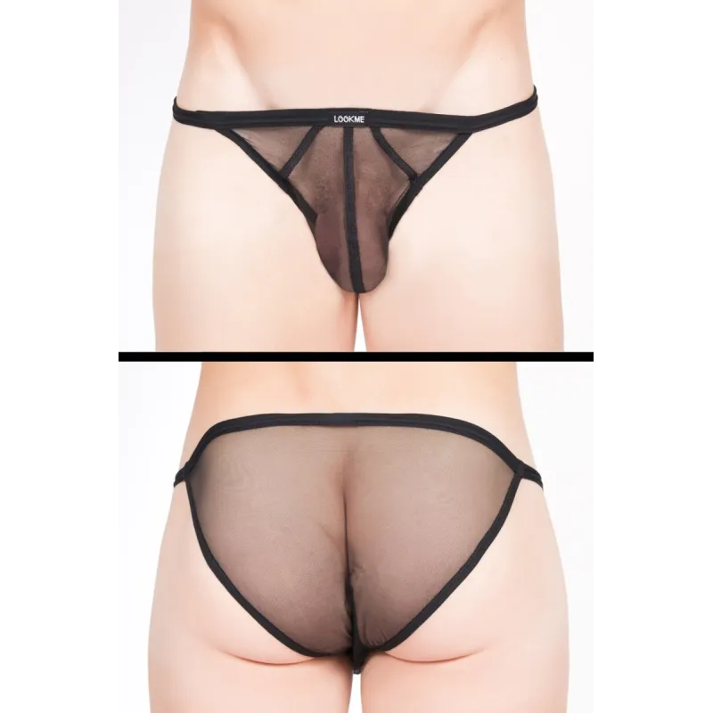 Schwarzer Tanga-Slip Malibu 2 92-61 von Look Me | Fesselliebe.de