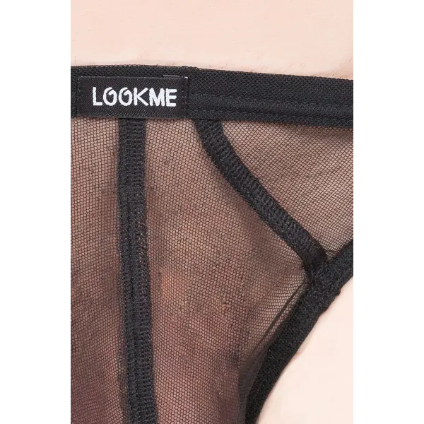 Schwarzer Tanga-Slip Malibu 2 92-61 von Look Me | Fesselliebe.de