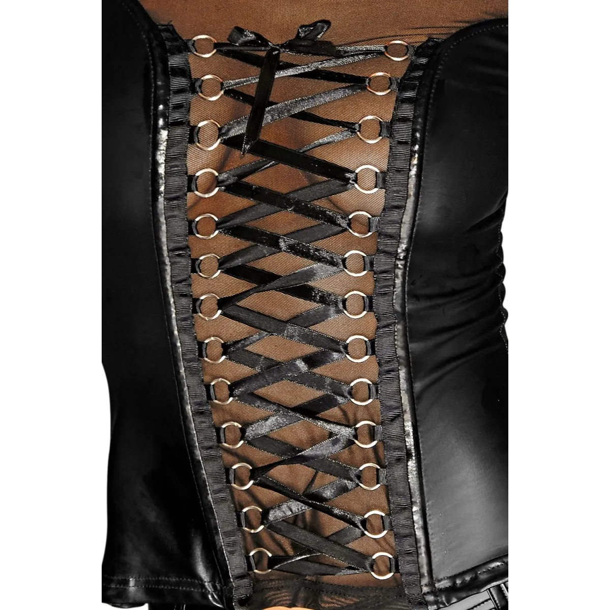 Schwarzes Shirt F130 von Noir Handmade Diva Collection | Fesselliebe.de