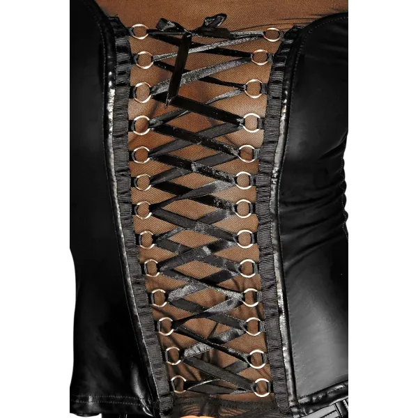 Schwarzes Shirt F130 von Noir Handmade Diva Collection | Fesselliebe.de