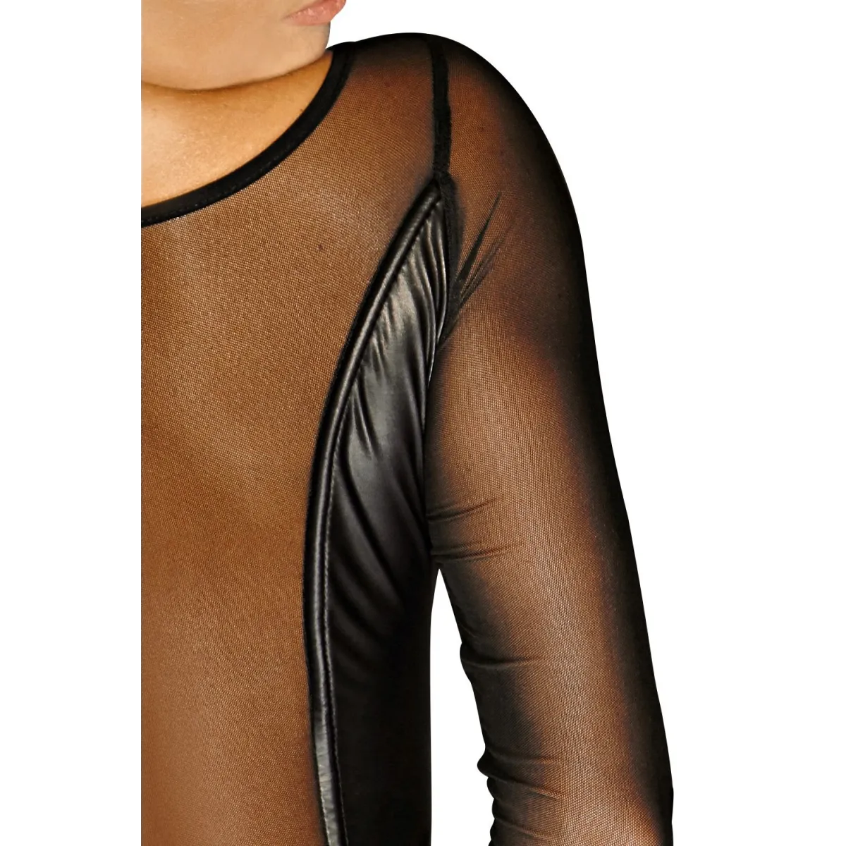 Schwarzes Shirt F130 von Noir Handmade Diva Collection | Fesselliebe.de