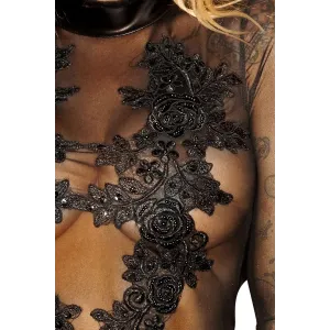 Minikleid F142 von Noir Handmade Diva Collection