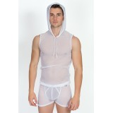 Weißes V-Shirt Malibu 2 92-77 von Look Me | Fesselliebe.de