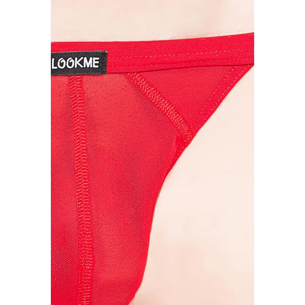 Roter String Malibu 2 92-57 von Look Me | Fesselliebe.de