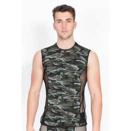 Camouflage V-Shirt Military 58-77 von Look Me | Fesselliebe.de