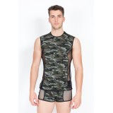 Camouflage V-Shirt Military 58-77 von Look Me | Fesselliebe.de
