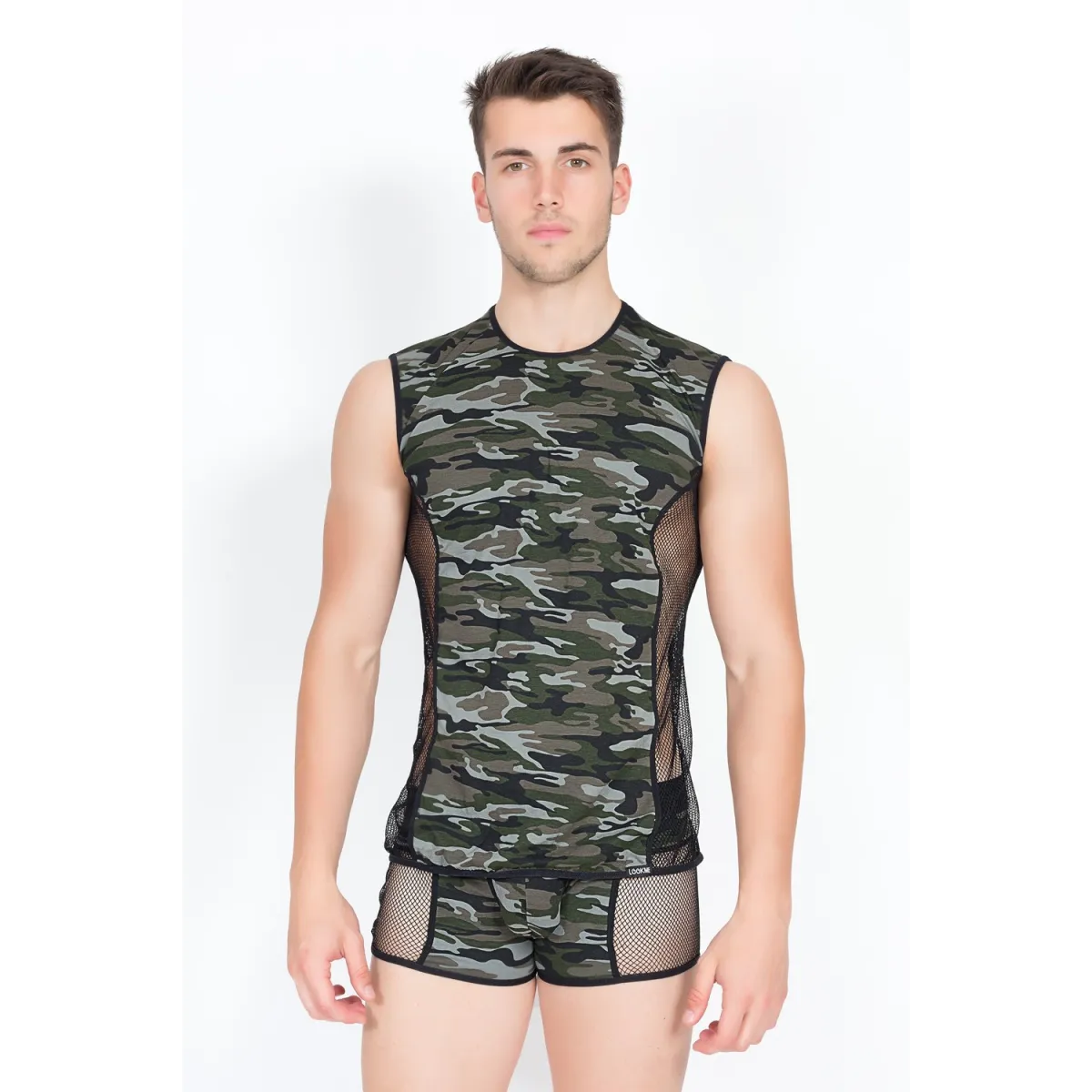 Camouflage V-Shirt Military 58-77 von Look Me | Fesselliebe.de