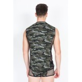 Camouflage V-Shirt Military 58-77 von Look Me | Fesselliebe.de