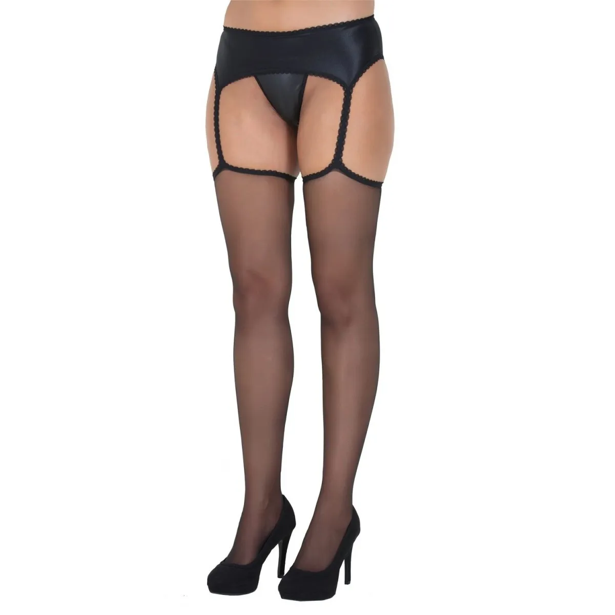 Strümpfe Dona schwarz von Legg Story | Fesselliebe.de