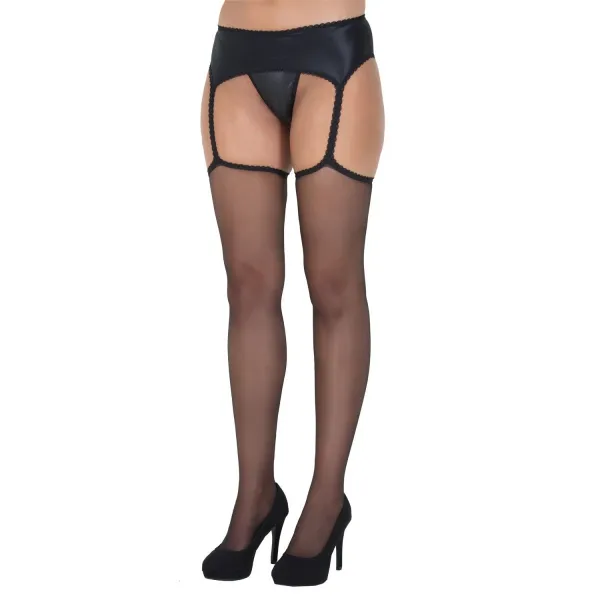 Strümpfe Dona schwarz von Legg Story | Fesselliebe.de