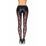 Schwarze Wetlook Leggings Camiri von 7-Heaven | Fesselliebe.de