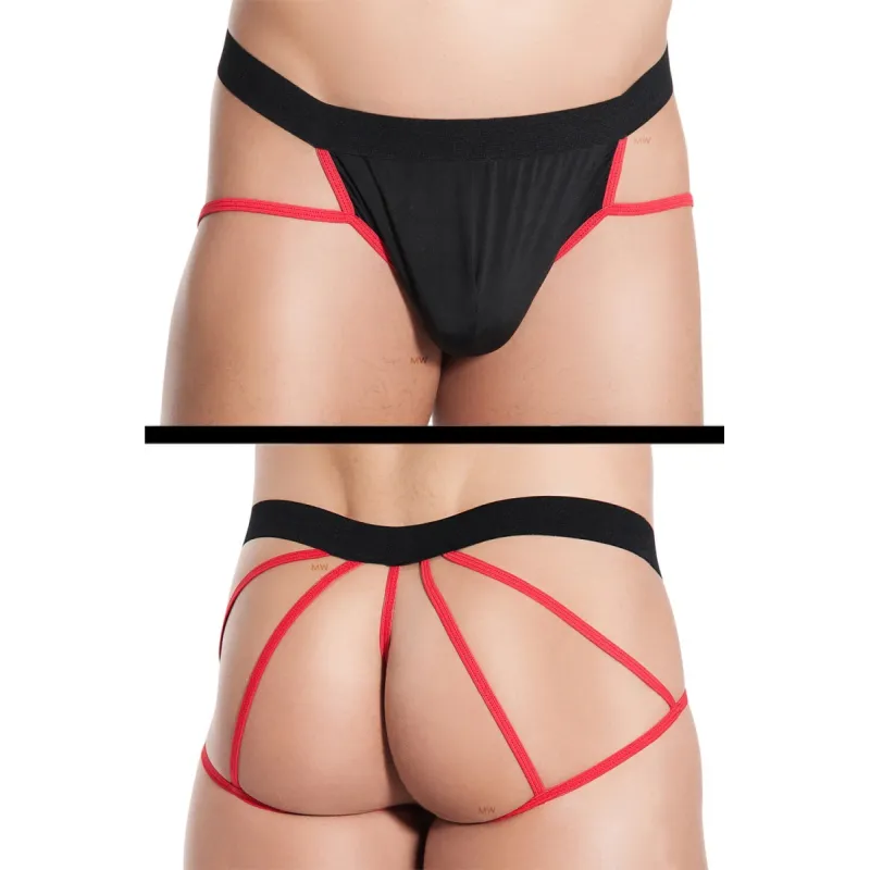 Schwarz/roter Slip Bastien von MeSeduce | Fesselliebe.de