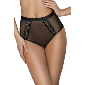 Schwarzer Gloria Knickers von MeSeduce Gold and I Collection | Fesselliebe.de