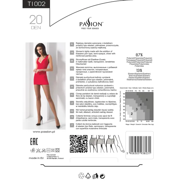 Strumpfhose TI002 schwarz von Passion | Fesselliebe.de