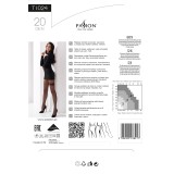 Strumpfhose mit Muster TI024 schwarz von Passion | Fesselliebe.de