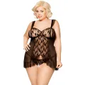 Schwarzes Chemise Bianca 1818 von Softline Plus Size