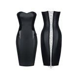 Schwarzes Kleid Ellen von Demoniq Hard Candy Collection | Fesselliebe.de